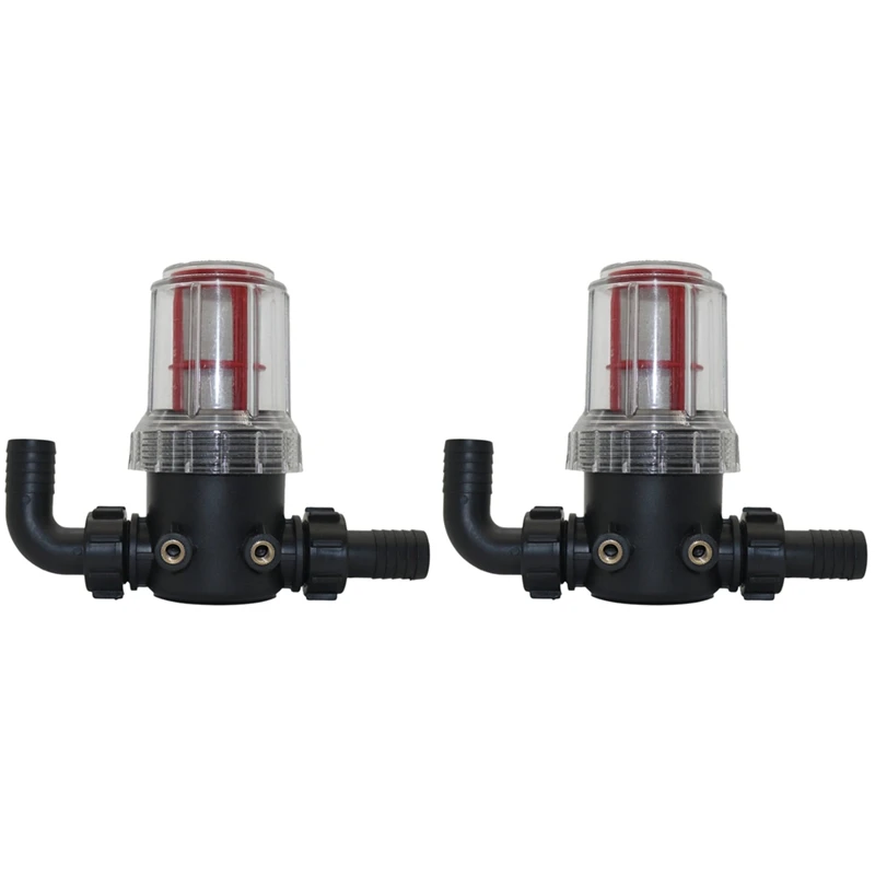 

2Pcs 20Mm 50 Mesh Stainless Steel Large Flow Visible Filter Transparent Water Pipe Pre-Filter