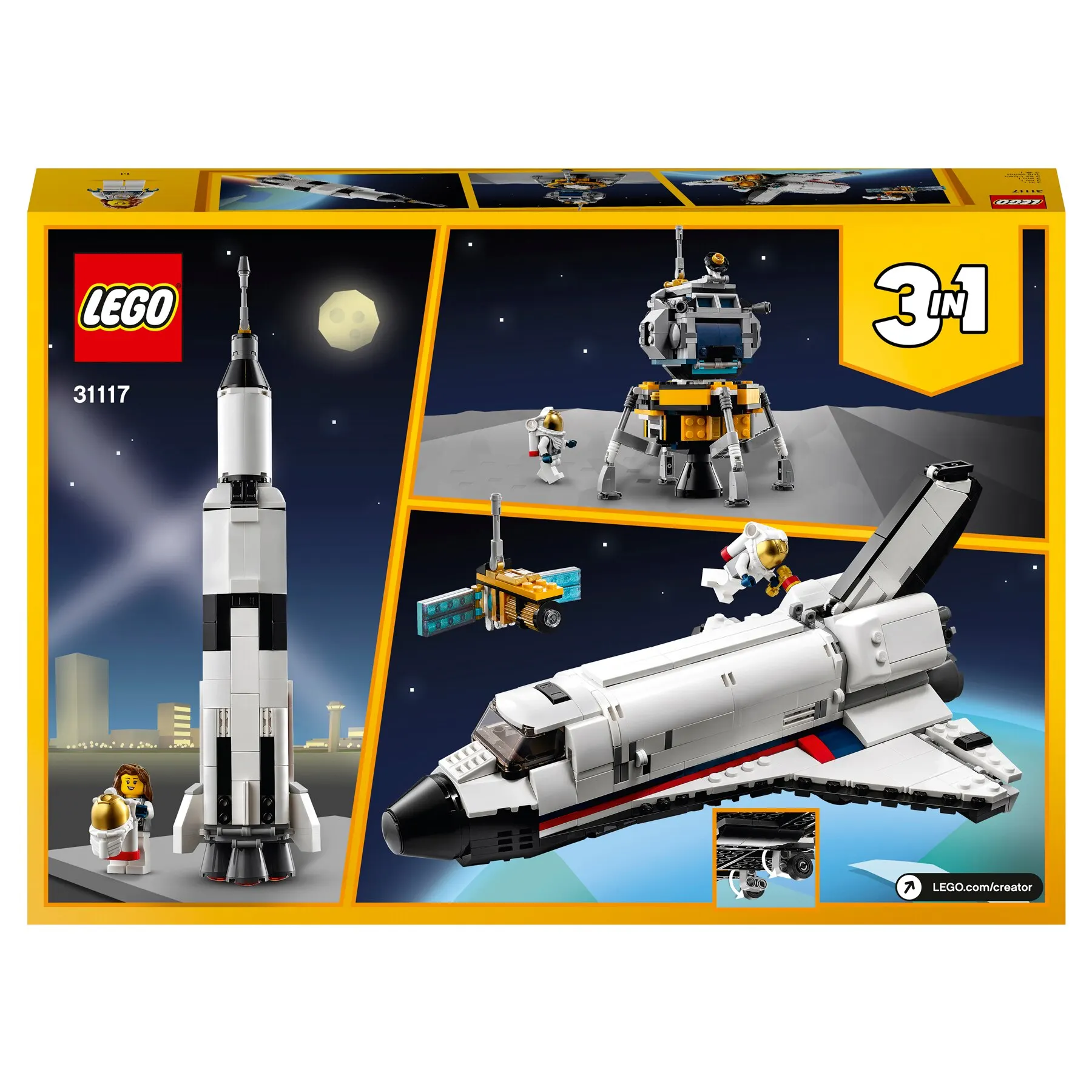 Конструктор LEGO Creator 31117 Приключения на космическом шаттле