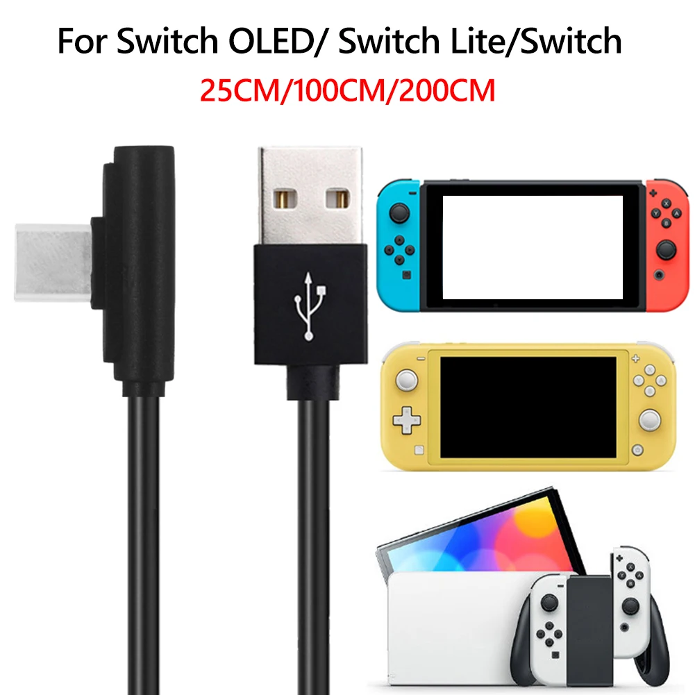 

Зарядный шнур с углом 90 градусов, USB 2,0 Type-C, для Nintendo Switch OLED/Switch LITE/Switch