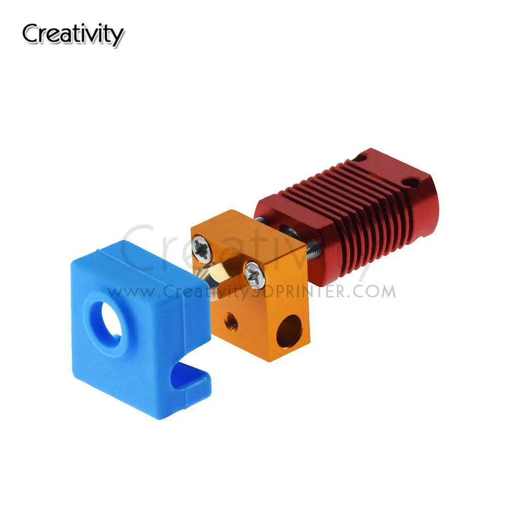 

MK8 Assembled Extruder Hot End kit for Ender 3 CR10 printer 1.75mm 0.4mm Nozzle Aluminum Heating Block 3D Printer Accessories