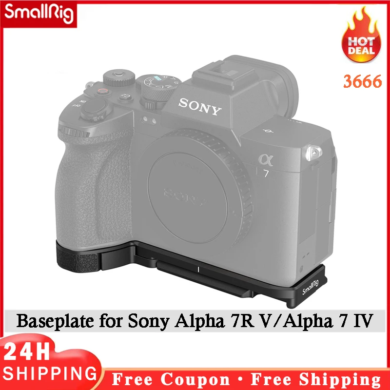Оригинальная основа SmallRig A7R5 A7M4 A7IV для Sony Alpha 7 IV / Alpha 7R V/стандартная пластина, совместимая с штативом Arca 3666