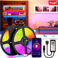 led strip light 5m 30m rgb 5050 flexible ribbon bluetooth wifi smart controller backlight for living room holiday party decor