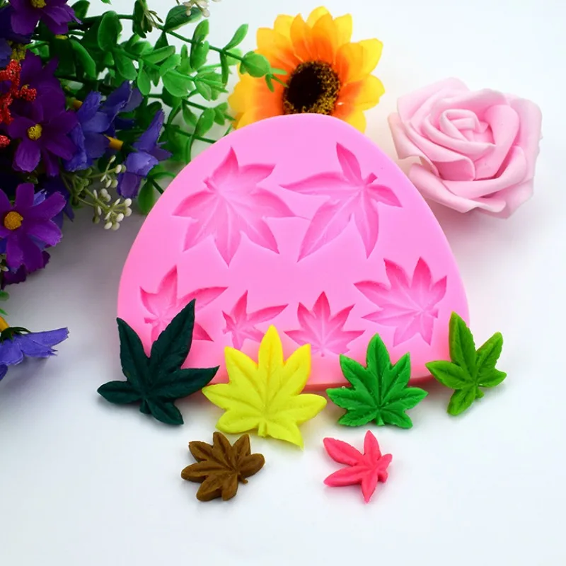 

Maple Leaf 3D Silicone Mold Chocolate Candy Fondant Cake Decorating Tools Cupcake Molds DIY Baking Tools Kitchen Bakeware