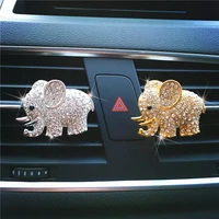 elephant air outlet clip car perfume auto accessories car styling diamond crystal air freshener auto decoration car ornament