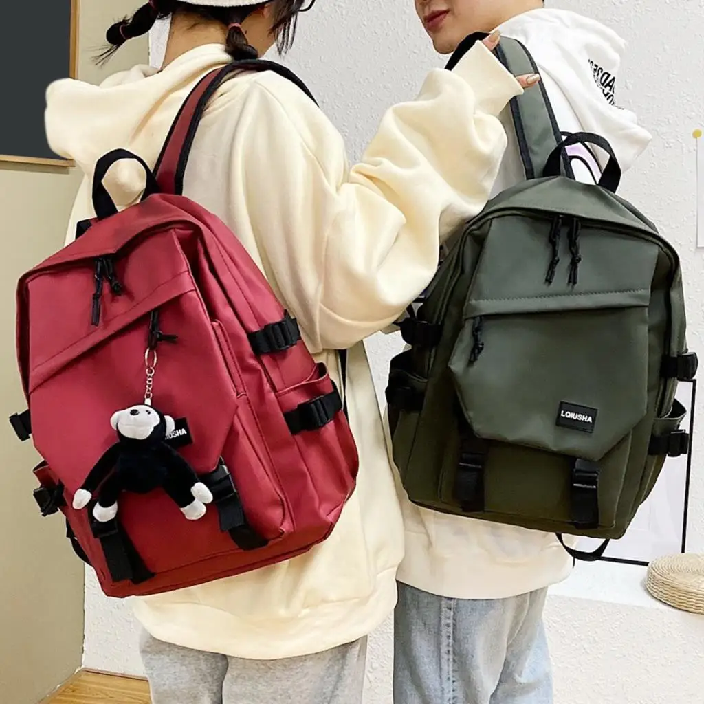 

Large Capacity Cute Backpack Woman Man2020 Ins Schoolbag for Teens Female Korean Harajuku High School Students Backpack Unisex