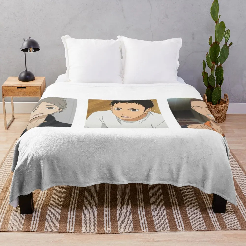 

Haikyuu Third Years Throw Blanket Heavy Blanket