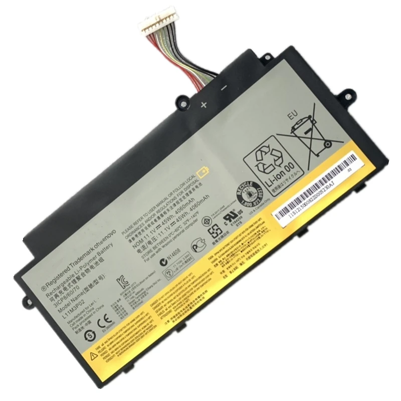

Оригинальный L11M3P02 L11L6P01 3ICP8/60/70 3ICP40/61/69-2 Аккумулятор для ноутбука 11,1 В 45 Вт/ч для планшета Lenovo IdeaPad U31 U510