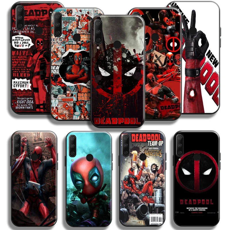 

Marvel Deadpool For Huawei Honor 9X 8X 7X Pro Case For Honor 10X Lite Phone Case Coque TPU Liquid Silicon Funda Silicone Cover