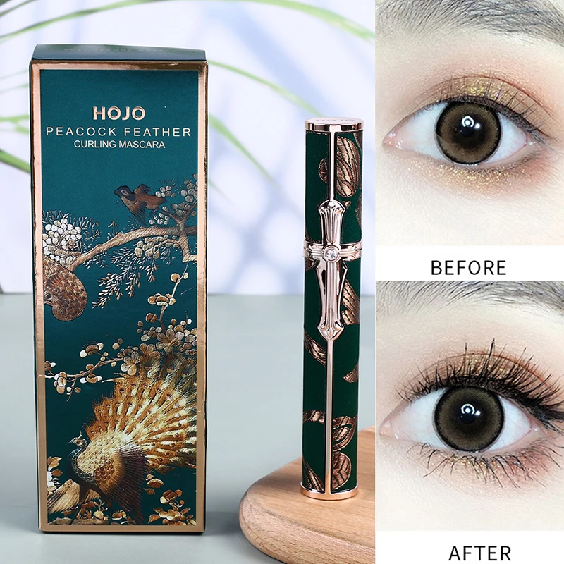 

Curling Mascara Waterproof Antiperspirant Not Blooming Long Curling Makeup Sense of Natural Fiber Mascara