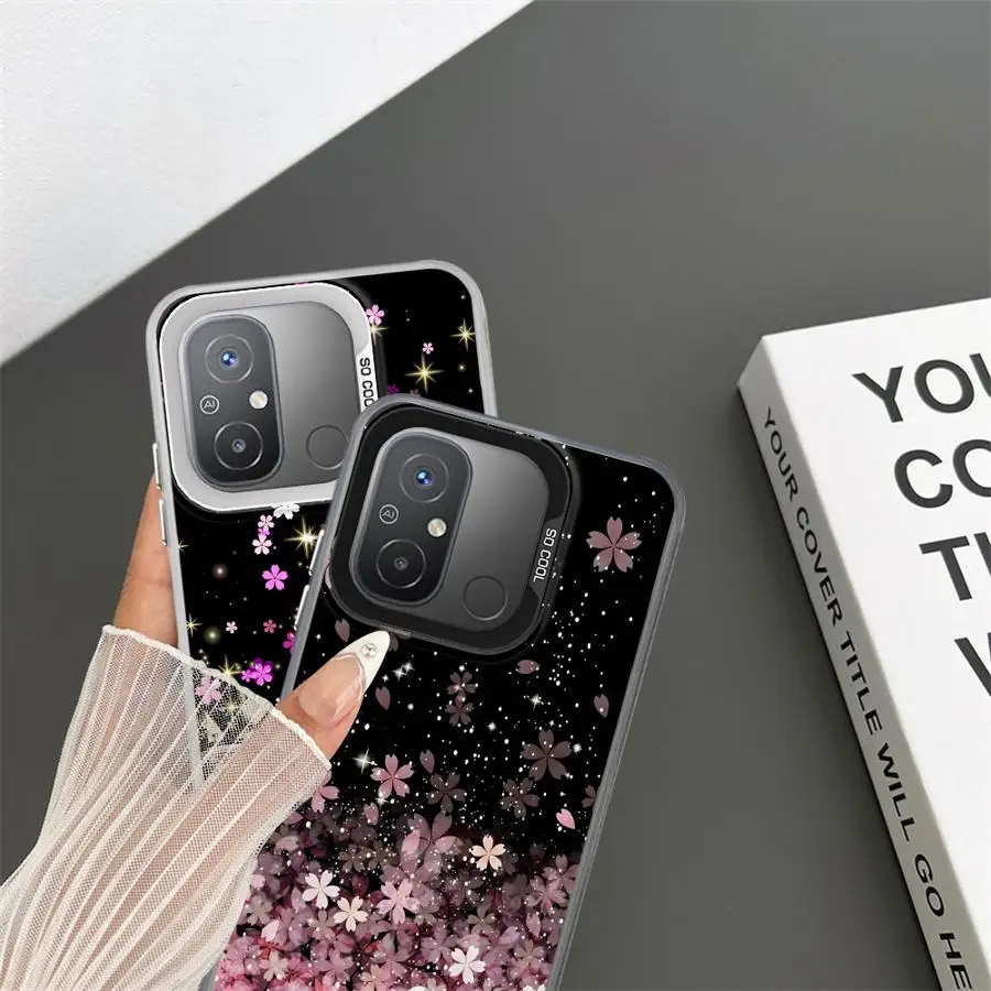 Чехол для телефона Xiaomi Redmi 12C 13C 14C A2 A1 Plus A3x A4 Poco X3 NFC C50 C51 C61 X3Pro чехол с блестящим