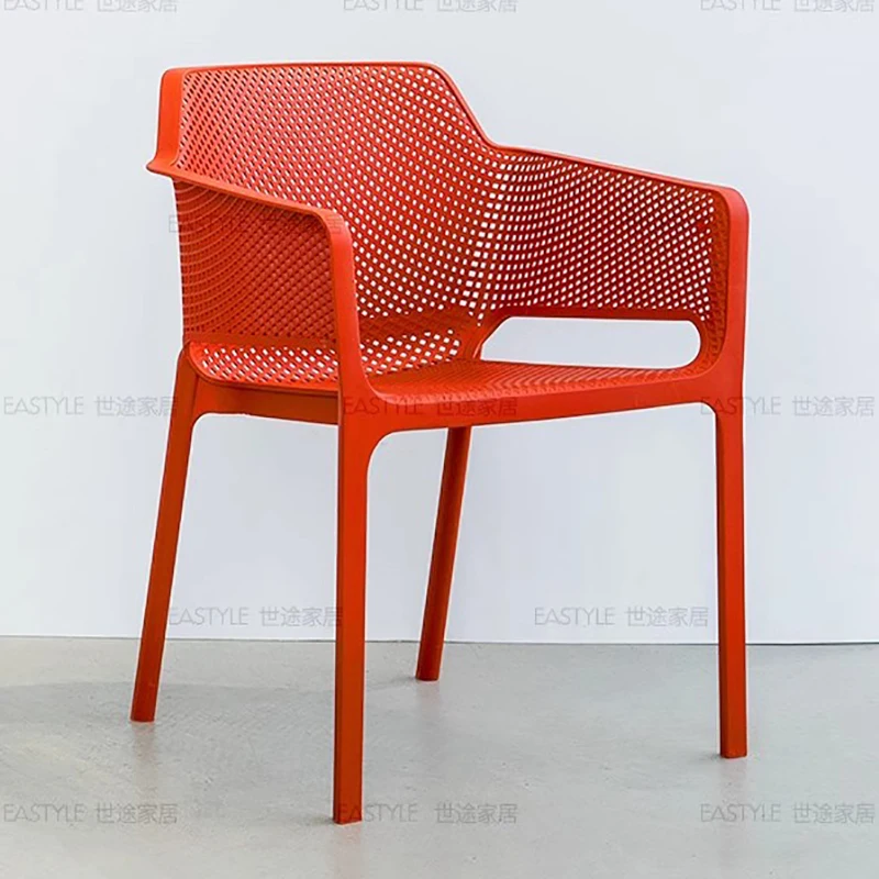 

Back Handle Kitchen Dining Chair Modern Minimalist Plastic Dining Chairs Living Room Single Sedie Da Soggiorno Household Items