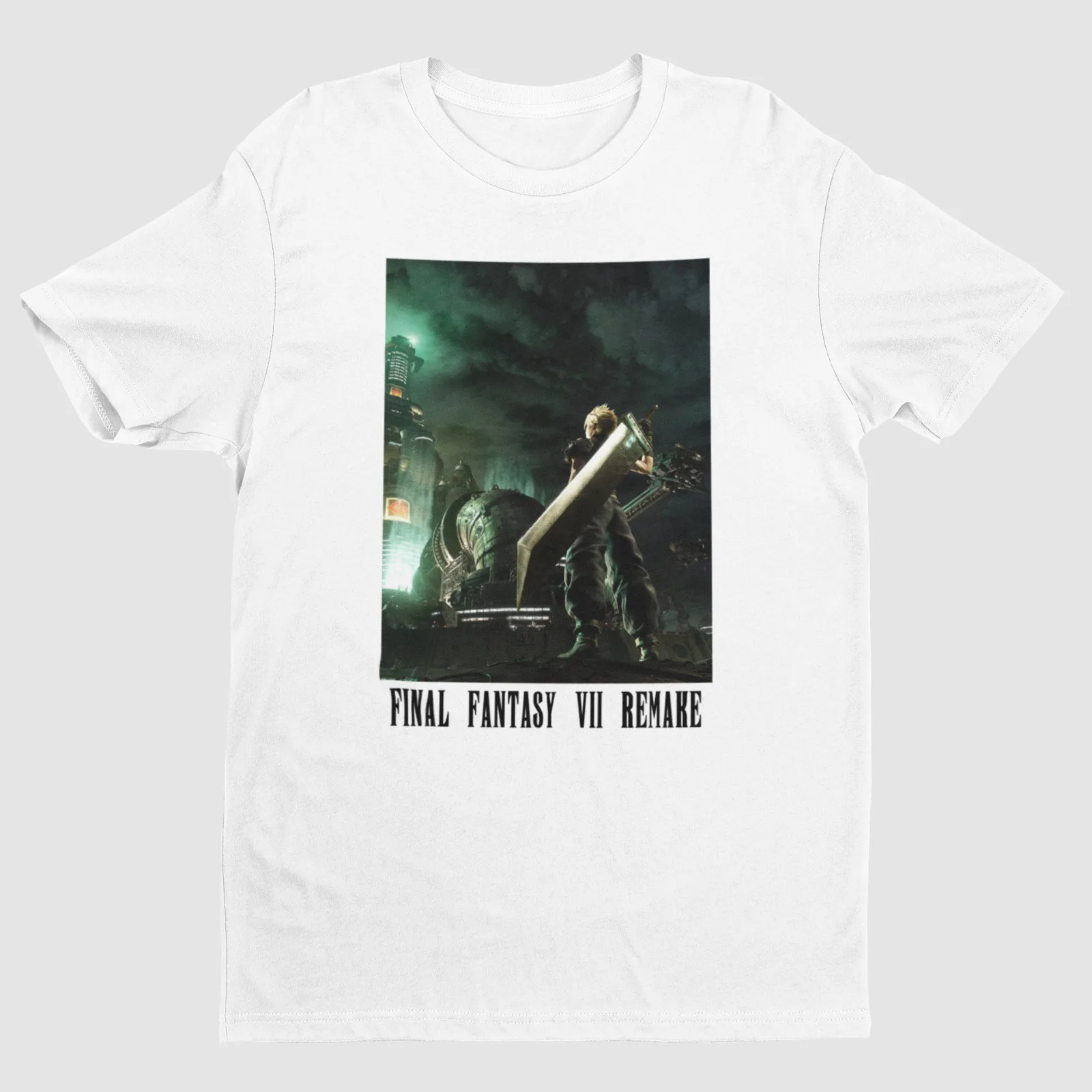 Футболка премиум-класса с надписью Последняя фантазия VII