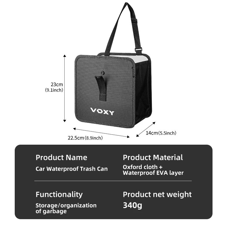 Автомобильный мусорный бак карман для хранения складной подвесной мешок мусора