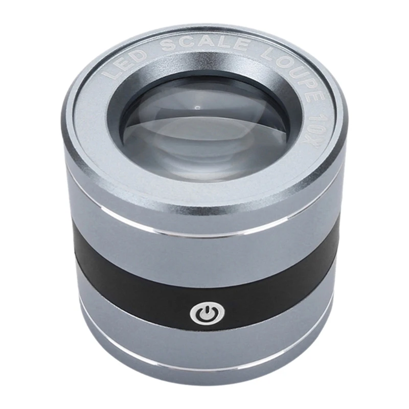 Увеличительное стекло металлическая цельнометаллическая лупа для микроскопа