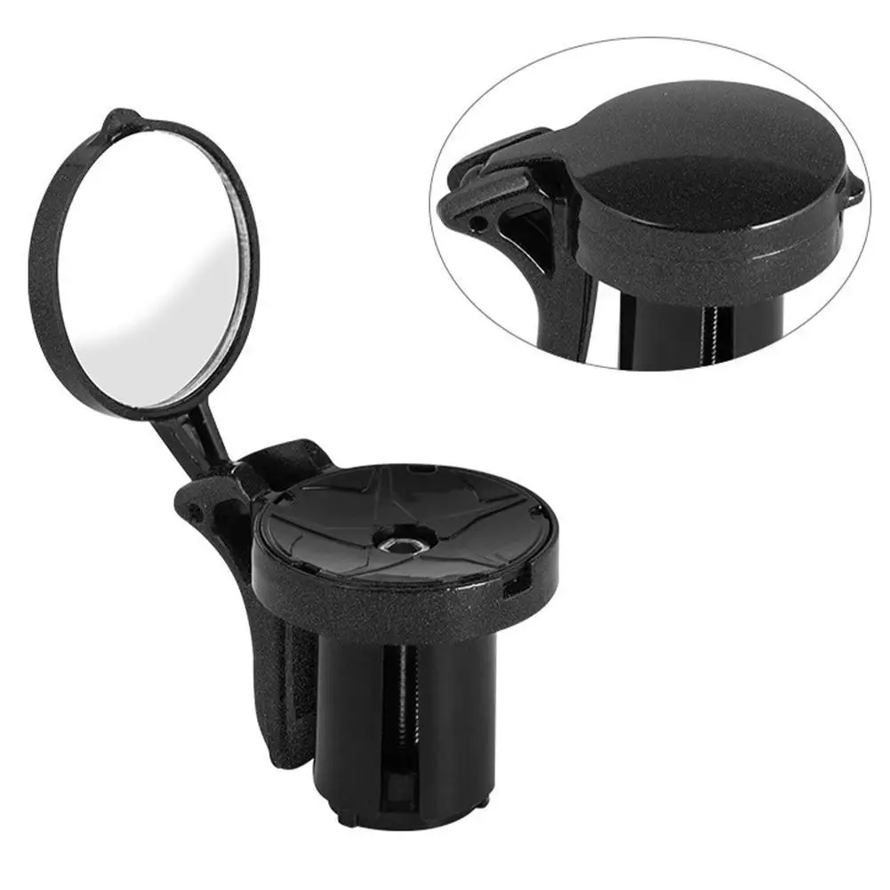 

1pc Bicycle Rear View Convex Mirror Handlebar Drop Bar Mount Acrylic Lens Back Sight Reflector Light Weight