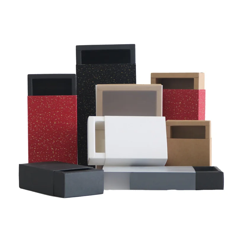 10 шт. хорошие подарочные упаковочные коробки из крафт-бумаги свадебные для