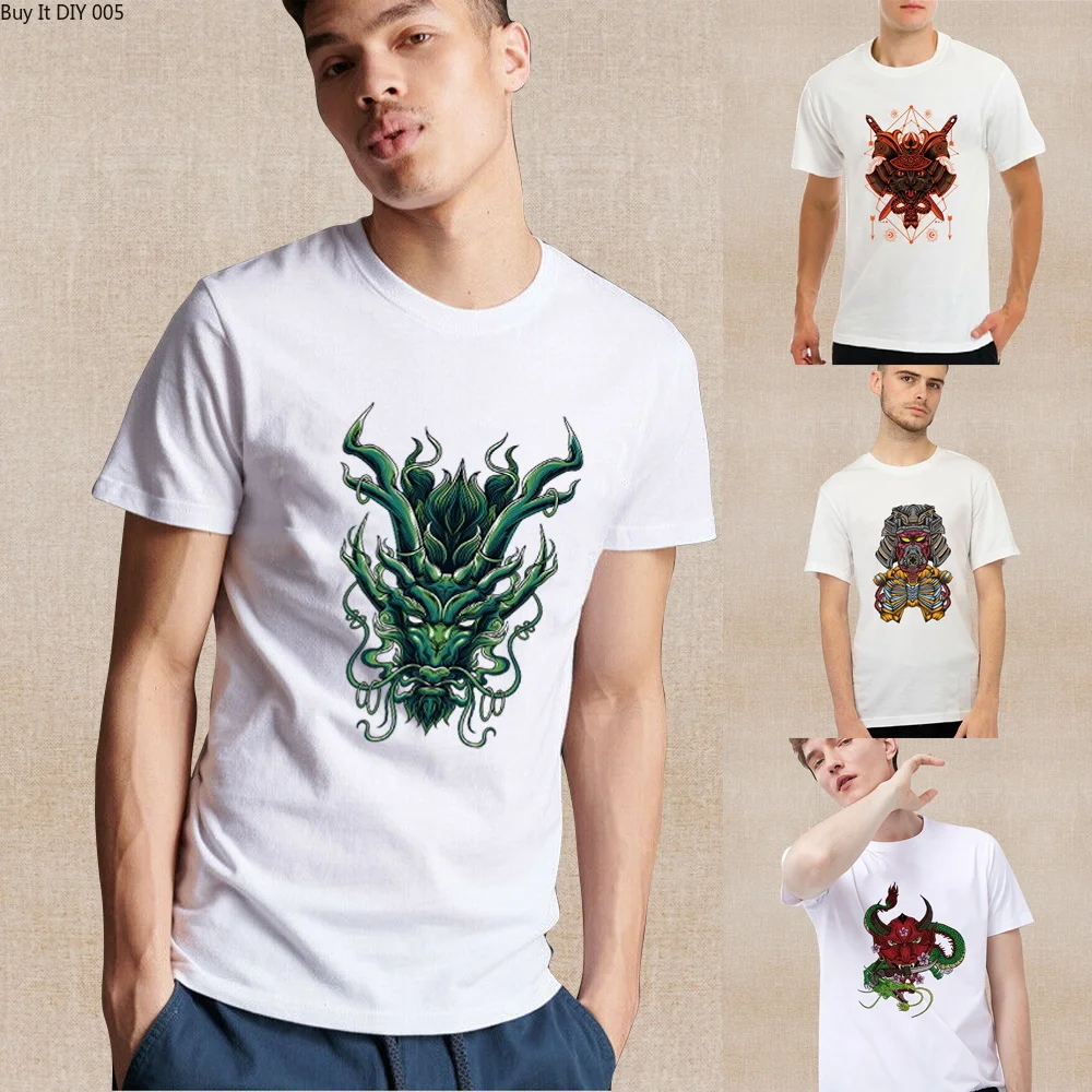

2023 New Monster Print T Shirt Clothing Trend Clothes Men Short Sleeve Summer O-neck Casual Tee Commuter Top Pullover Streetwear