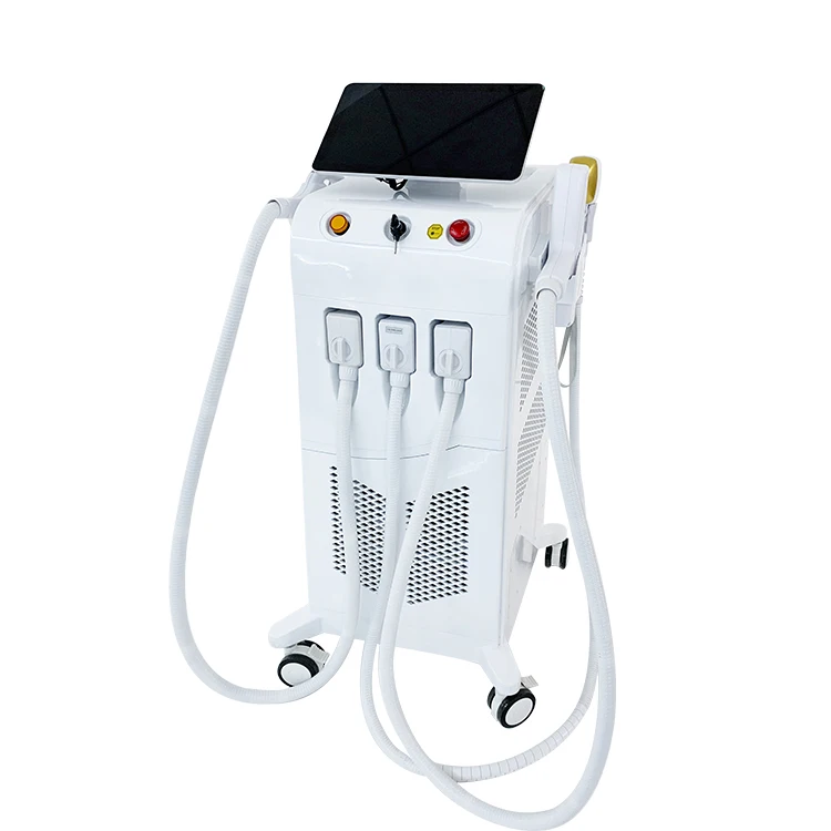 

4 in 1 808 diode laser hair removal machine+ipl hair removal device+q-switched laser tattoo removal machine+RF handle