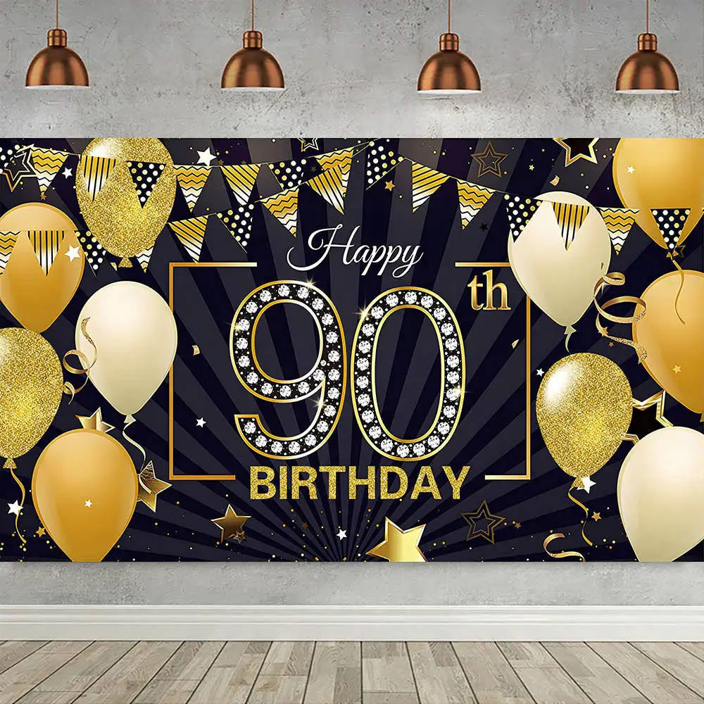 

Фон для фотосъемки с изображением дня рождения 90 лет