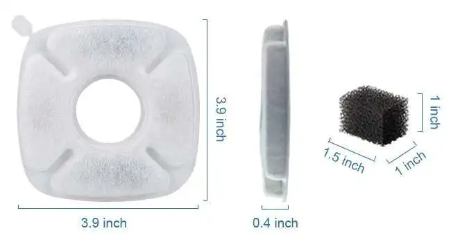 Новые угольные губки сменные фильтры для фонтана домашних животных кошек и собак