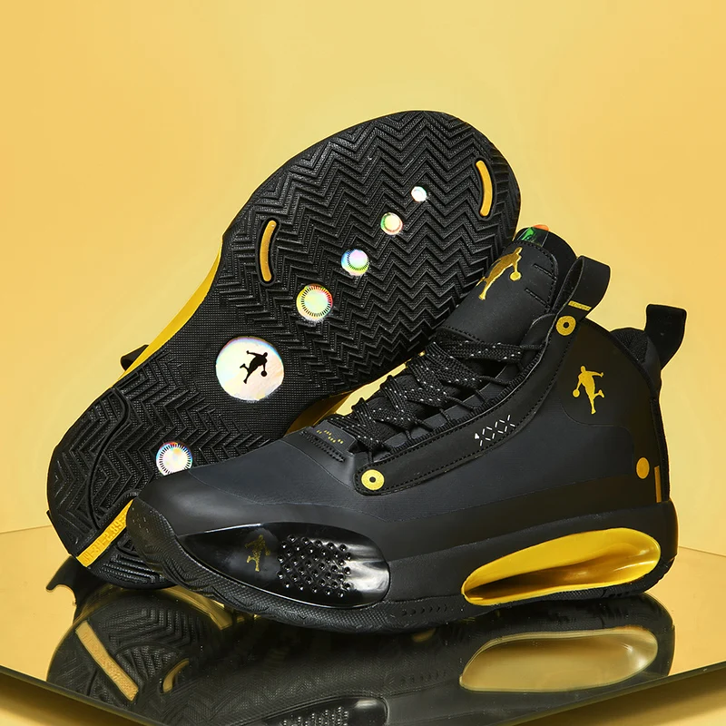 

New Red Gold Mens Basketball Shoes Non-slip Professional Boys Outdoor Sports Shoes High Quality Sneakers Shoes for Youth