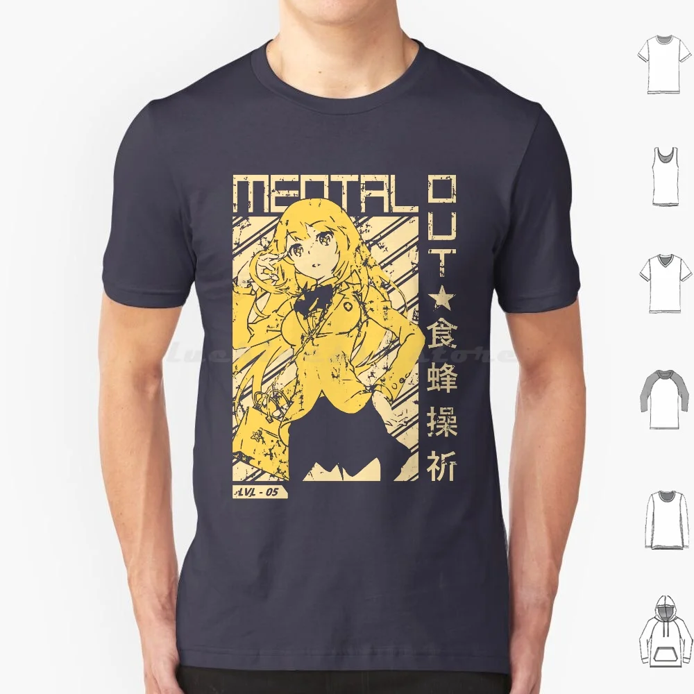 Желтая футболка большого размера из 100% хлопка с ускорителем аниме Waifu |