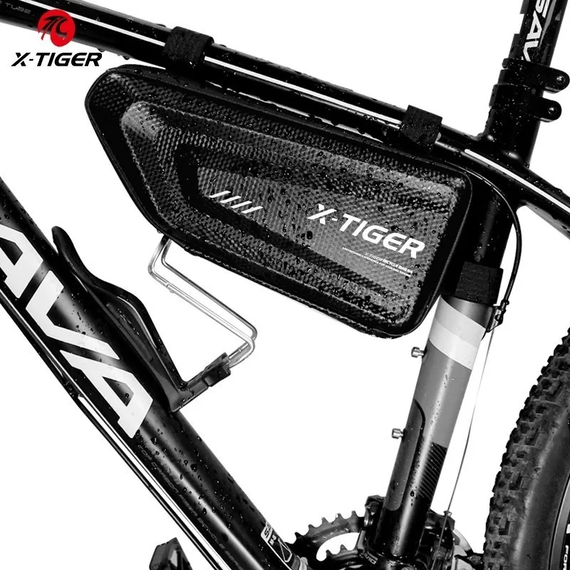 

X-TIGER Bicycle Bags 1.5L Waterproof MTB Bike Pannier Reflective Dirt-resistant Top Tube Front Frame Bag Cycling Accessories