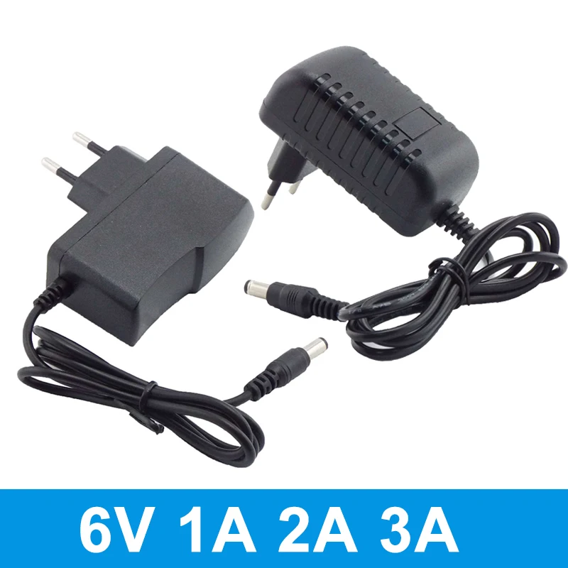 

AC DC Adapter 6V 1A 2A 3A Power Supply Adapter Universal Charger for CCTV Camera LED Strip Light Lamp