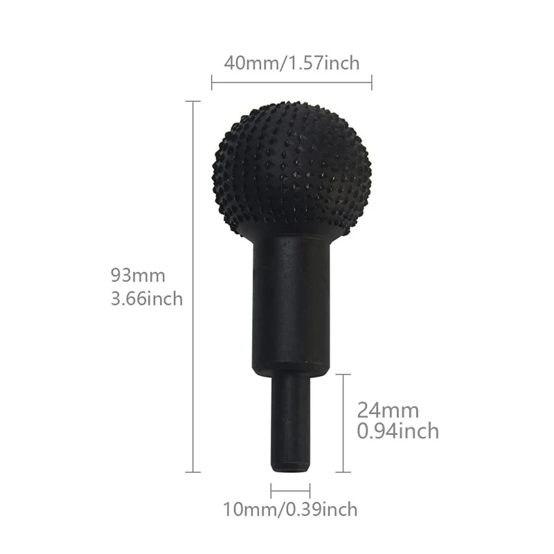 

Woodworking Sphere Rotary Burr Carbide File Steel Wood Carving Spherical Polishing Grinding Head 4cm Milling Cutter Tool