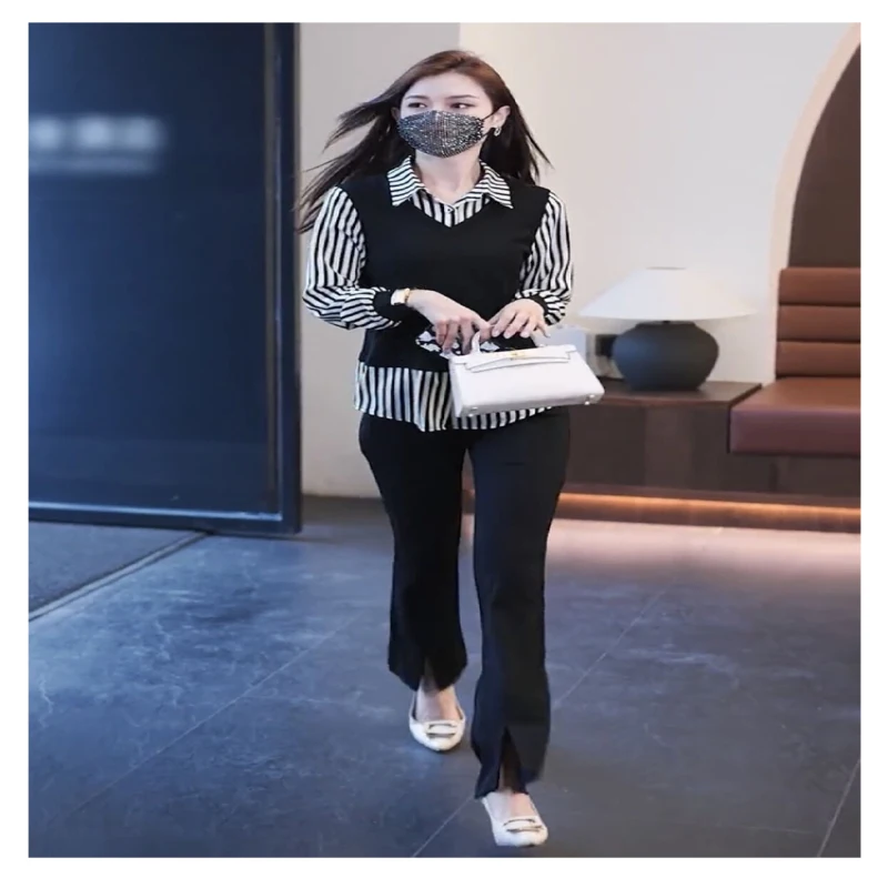 Модная блузка в полоску для женщин подчеркивает силуэт идеально подходит весны