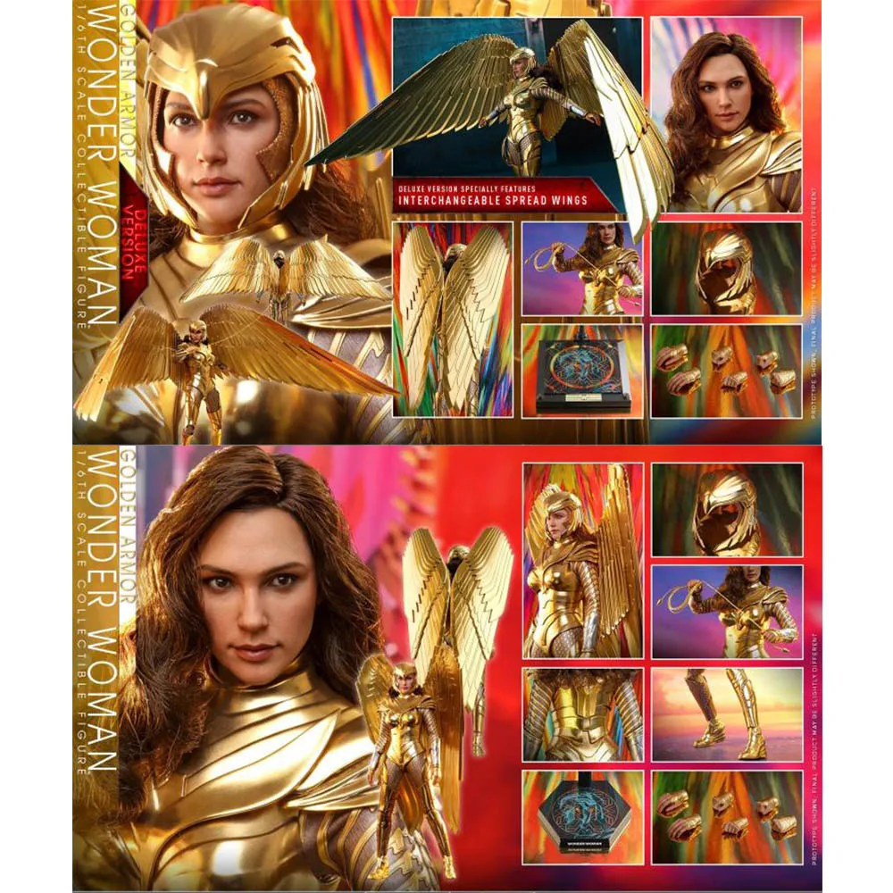 

Original Hottoys Ht Wonder Woman2 1984 Gold Suit Version Mms578 Genuine Collectible Anime Figure Action Model Toys Gift