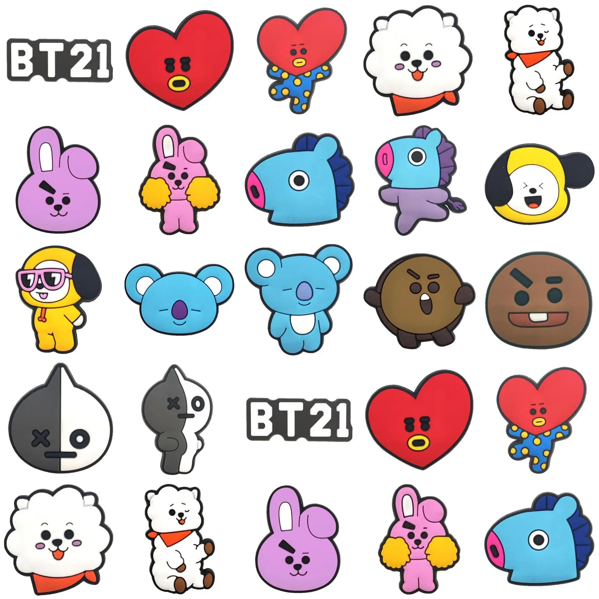 Минисо аниме фигурки для обуви