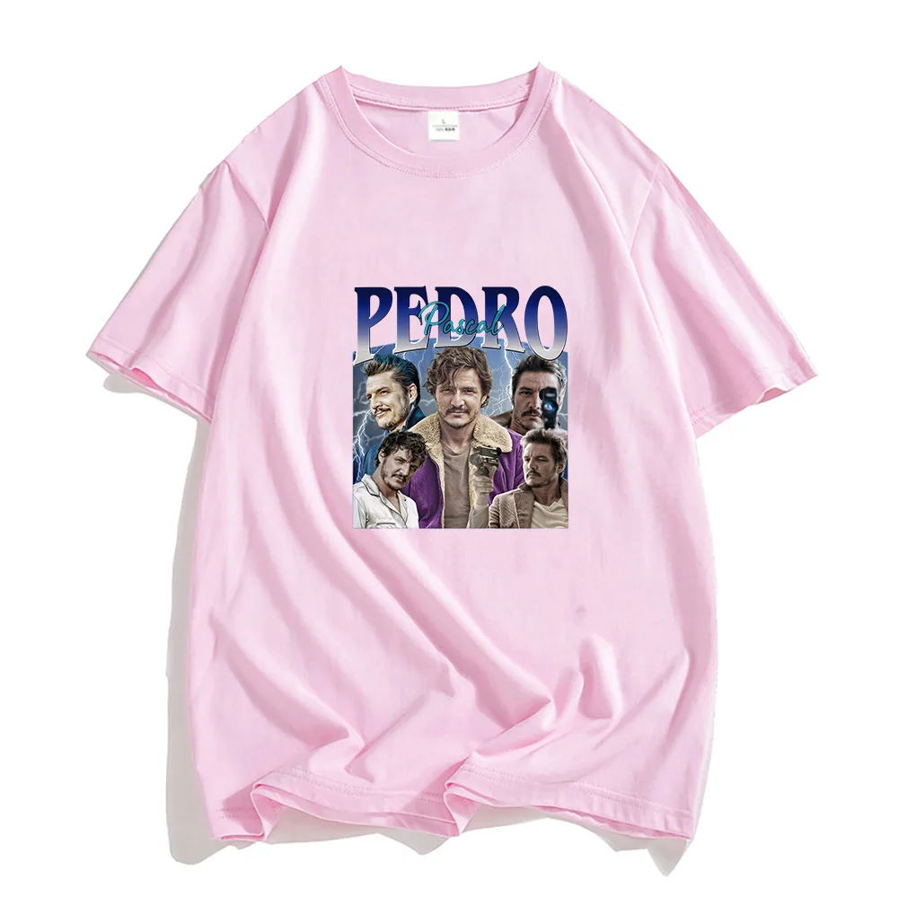 

Pedro Pascal Prince Actor T-shirts MEN Sense of Design Tshirts 100% Cotton High Quality T Shirts Real Person Photos Short Sleeve