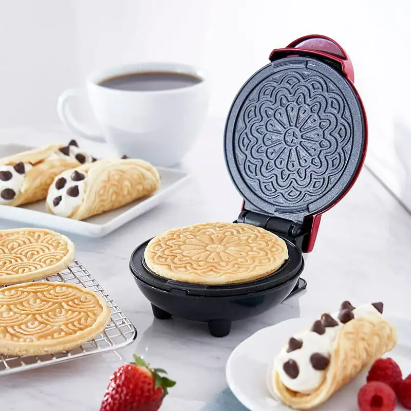 

In. Pizzelle Mini Waffle Maker DMP001MR