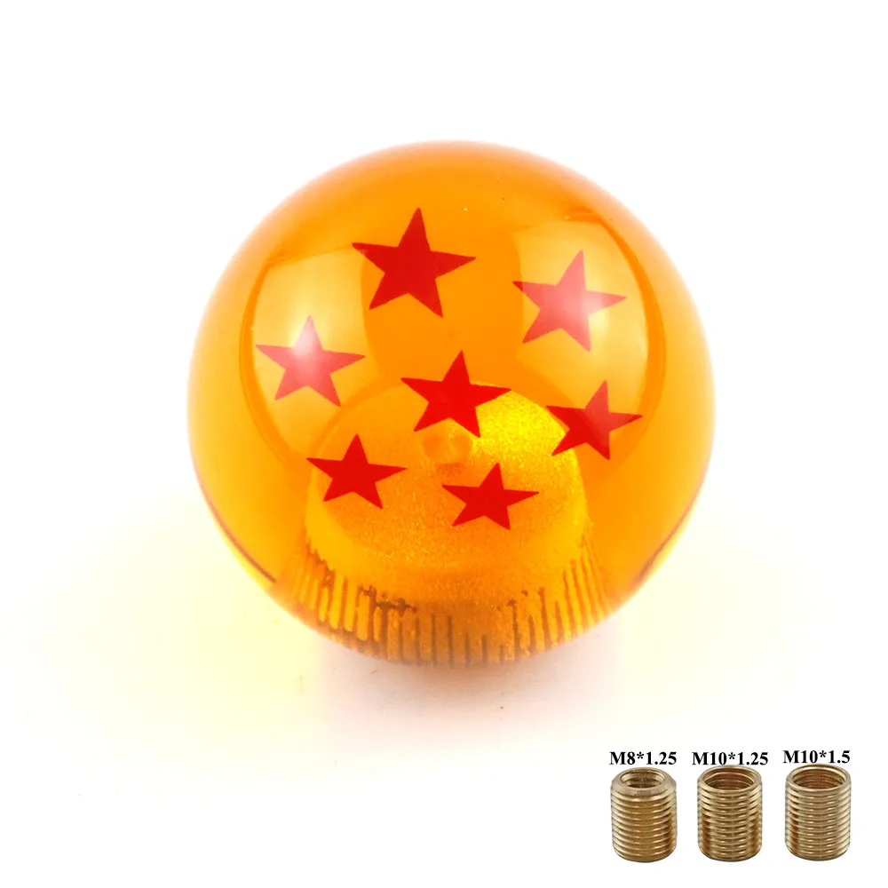 

Orange/Blue Acrylic ball rare custom gear shift knob 54mm Diameter 1-7 star