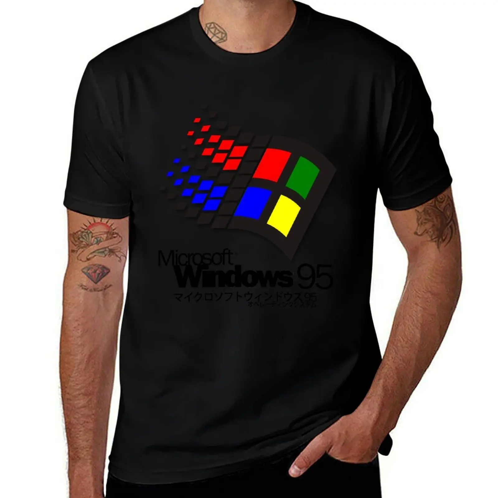 Фото Футболка с защитой от ультрафиолета WINDOWS 95 (белая, без рисунка) для активного отдыха на открытом воздухе №1