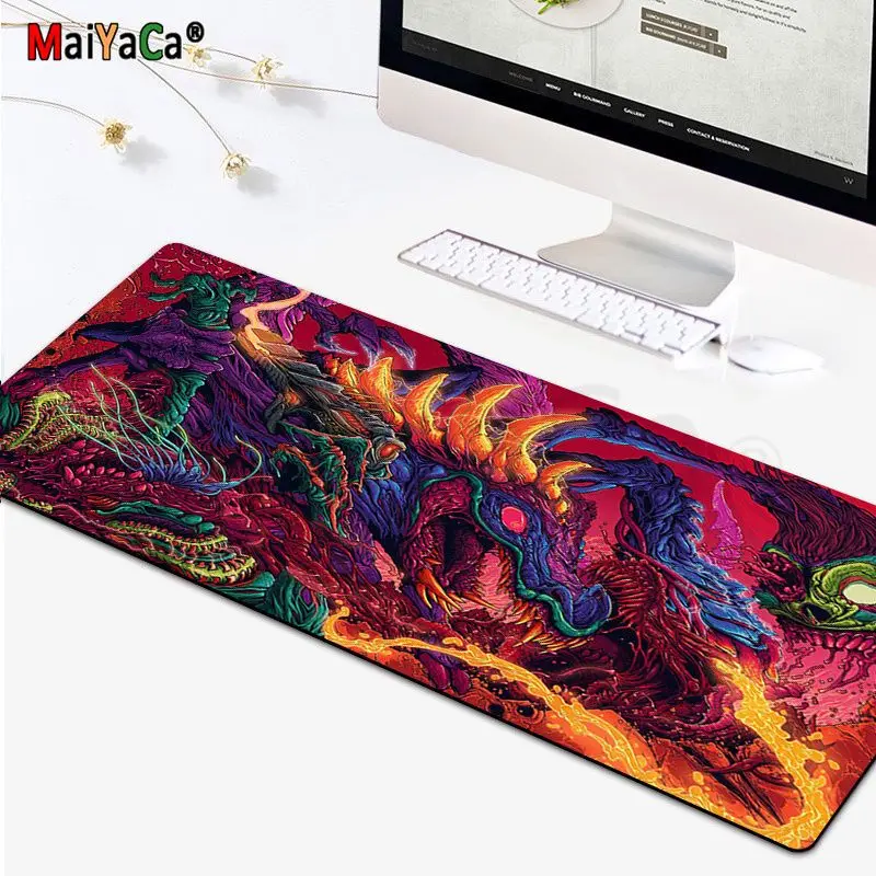 CS GO Hyper Beast забавный большой размер s DIY пользовательский коврик для мыши Размер