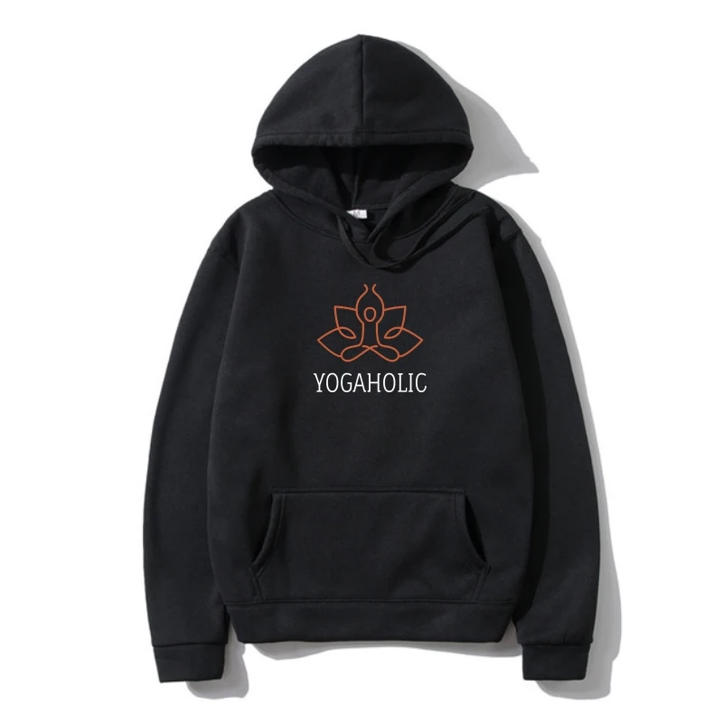 

Женская Черная Футболка YOGAHOLIC, забавная медитация, Йога, дзен мир