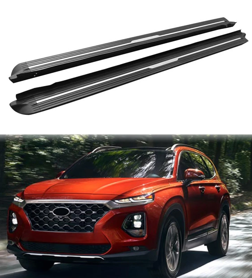 Фиксированные подножки боковые педали Nerf протектор для Hyundai Santa Fe Sport 2019 2020 2021 2022