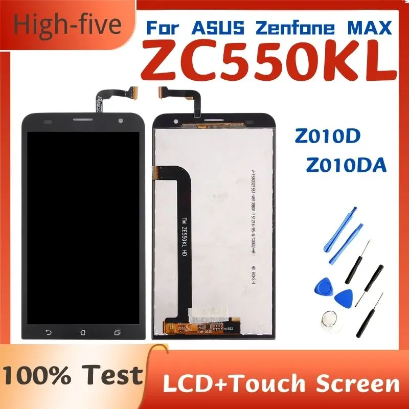 

For ASUS LCD Zenfone MAX ZC550KL Z010D Z010DA LCD Display Panel Monitor Touch Screen Digitizer Sensor Glass Assembly with frame