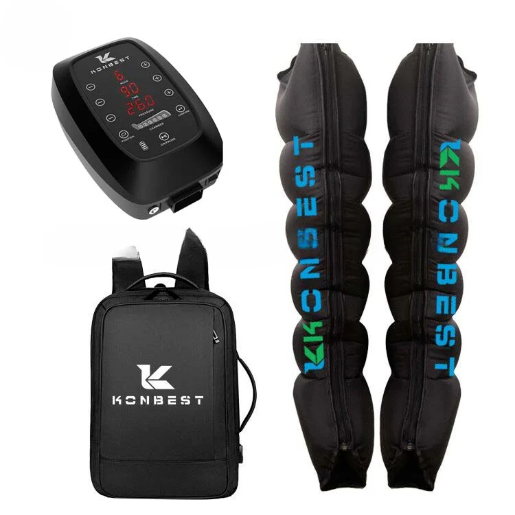 

6 Chambers Rechargeable Normatec Air Compression Recovery Boots Massage Foot Leg Therapy System Massager Device