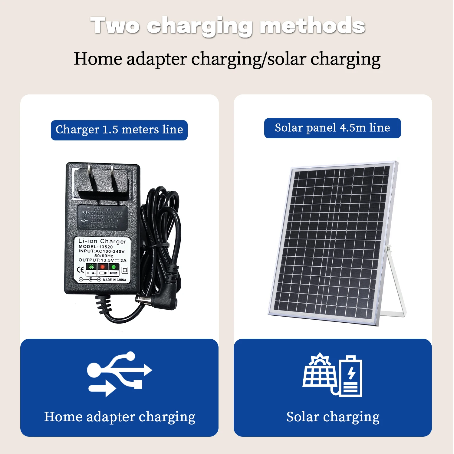 16-дюймовый солнечный вентилятор 12 В переменного/постоянного тока перезаряжаемый