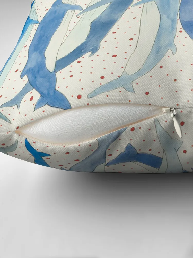 Подушка с изображением плавника и Кита