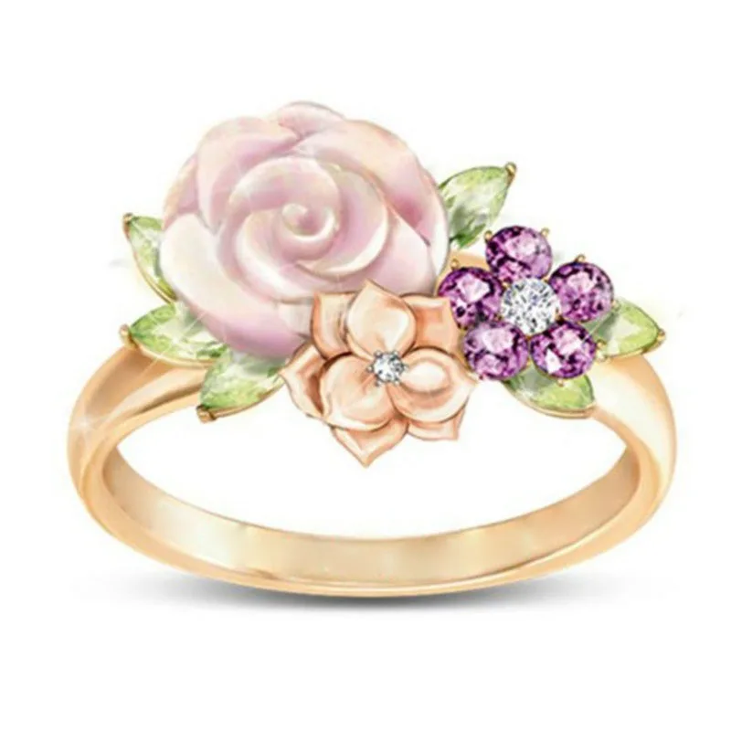 

Ofertas Milangirl New Creative Golden Color Fantasy Flower Fairy Angel Ring Ladies Fashion Jewelry