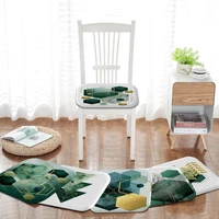 abstract gold foil lines green tie rope seat cushion office dining stool pad sponge sofa mat non slip cushion pads