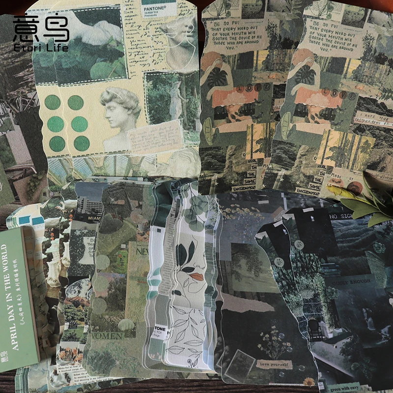 5 материалов 30 шт. винтажный материал бумага Скрапбукинг коллаж школьные