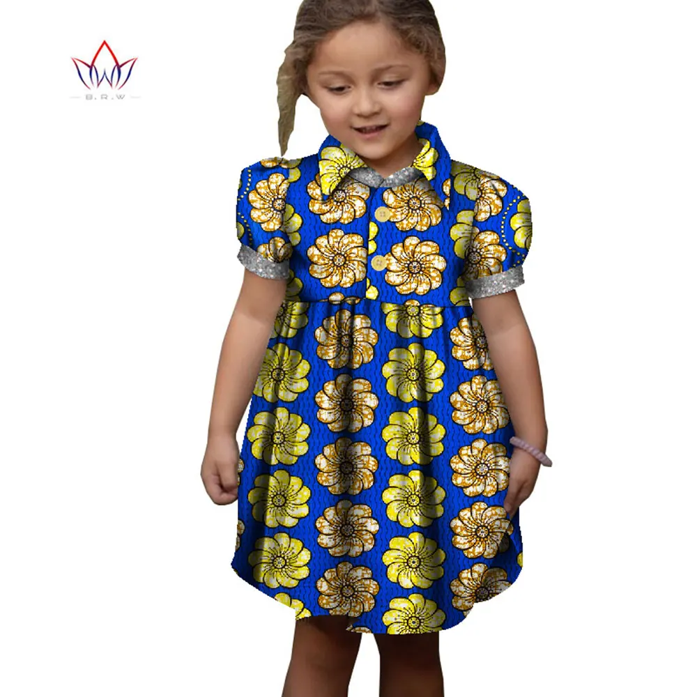 

Африканская одежда Дашики, африканская одежда для детей, платье Анкары, принцесса для девочек, базин, Детские платья для девочек WYT557