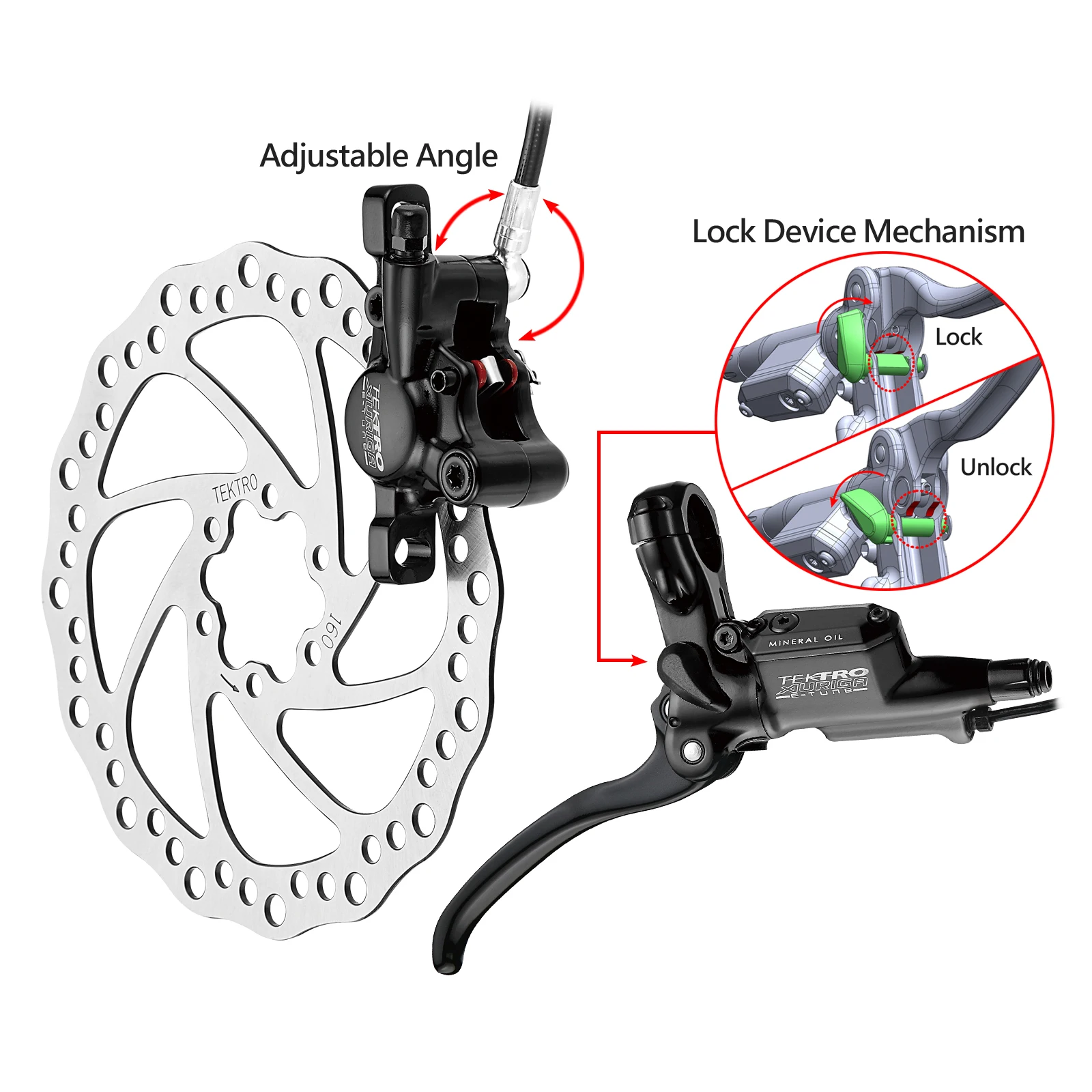 

2019 Hot Selling TEKTRO Disc Brake For E- Bike Mechanical Disc Brake