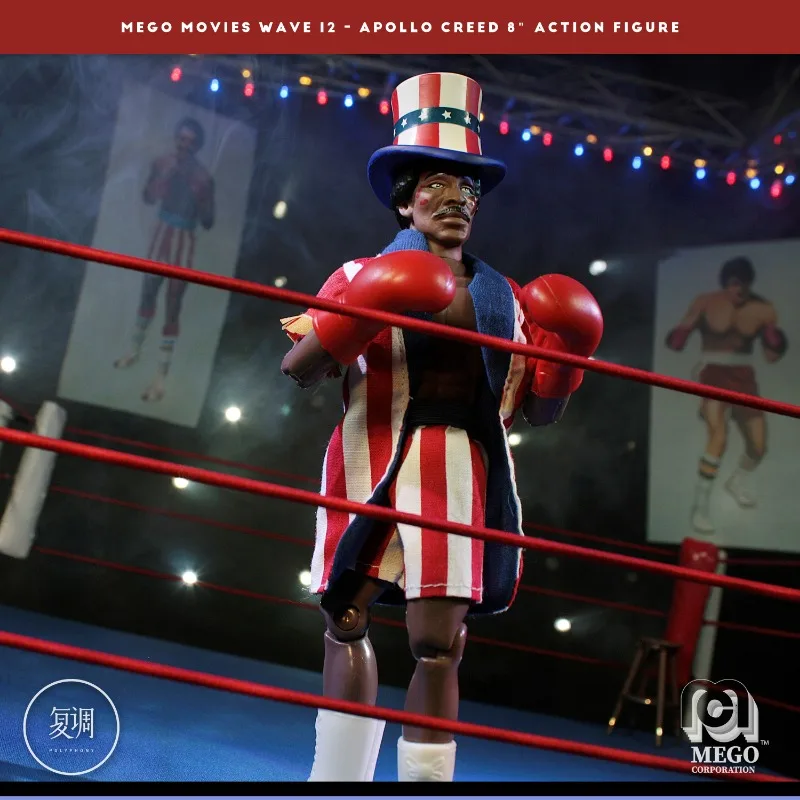 В наличии 8-дюймовая фигурка Apollo Creed Heavy Weight Champion Stallone Игрушечная модель куклы