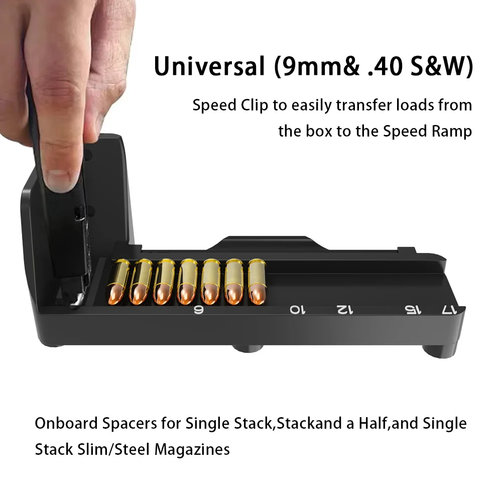 

The New 9mm-40s & W Ramp Loader Is Used for Loading Single-layer and Double-layer Magazines Glock Accessories Ammo Pouch